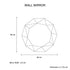 Wall Mirror MDF Silver Mirror & Green Frame Trigonometrical Shape MRR-04