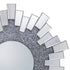 Wall Mirror Sparkling Crush Crystal MDF Silver And Grey MRR-06