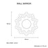 Wall Mirror Sparkling Crush Crystal MDF Silver And Grey MRR-06