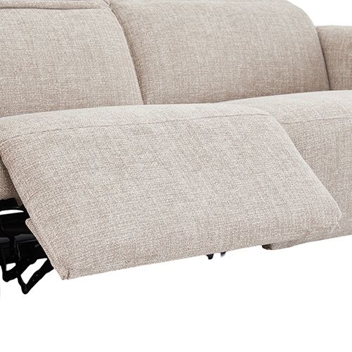 2 Seater Fabric Power Recliner with Power Headrest & Zero-Wall Design