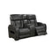 Empire 2‑Seater Electric Recliner Sofa with LED Lights, USB Ports & Adjustable Headrests Dark Grey
