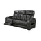 3 Seater Electric Air Leather Dark Grey Recliner