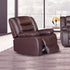 Fantasy Single Seater Recliner Chair Brown PU Faux Leather Lounge Armchair Sofa