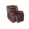 Fantasy Single Seater Recliner Chair Brown PU Faux Leather Lounge Armchair Sofa
