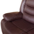 Fantasy Single Seater Recliner Chair Brown PU Faux Leather Lounge Armchair Sofa