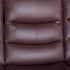 2 Seater Recliner Sofa In Faux Leather Lounge Couch in Brown