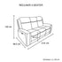 3 Seater Electric Leather/PVC Black Recliner