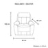 1 Seater Top Grain Leather Electric Recliner Sofa