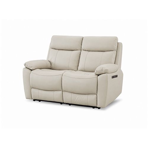 2 Seater Top Grain Leather Electric Recliner Sofa