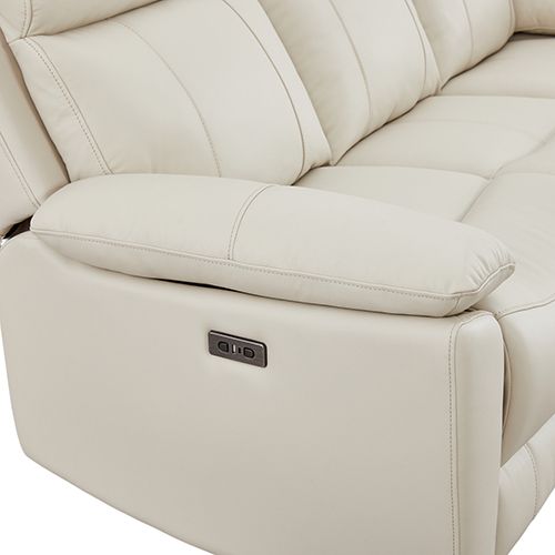 2 Seater Top Grain Leather Electric Recliner Sofa