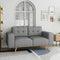 2-3 Seater Fabric Sofa Upholstery Pocket Spring Wooden Frame Grey Colour