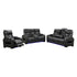 3-2-1 Seater Electric Air Leather Dark Grey Recliner Set