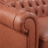 3+2+1 Seater Brown Sofa Lounge Chesterfireld Style Button Tufted in Faux Leather