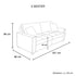 Milano 3-2 Seater Sofa Set Polyester Fabric Multilayer Two Pillows Attached Individual Pocket Spring