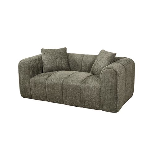 Frameless Compressed Fabric 2 Seater Sofa