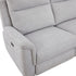 Fabric Electric Recliner Grey Chaise Sofa with Storage