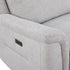 Fabric Electric Recliner Grey Chaise Sofa with Storage