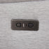Fabric Electric Recliner Grey Chaise Sofa with Storage