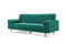 3 Seater Velvet Sofa Bed Green Button Tufted Pocket Spring Couch