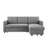 Murry 2 Seater Sofa Bed With Pull Out Storage Corner Lounge Set In Grey With Chaise