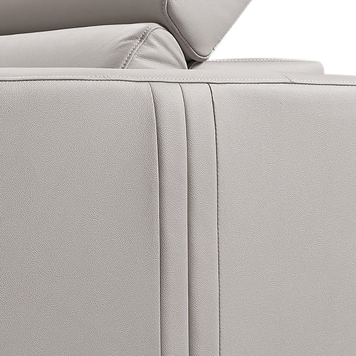 Washington Genuine Leather 6 Seater Corner Sofa With 2 Electric Recliners And Reversible Console