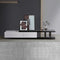 220cm High Gloss TV Cabinet Black & White Entertainment Unit 2 Drawers Assembled
