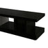 220cm High Gloss TV Cabinet Black & White Entertainment Unit 2 Drawers Assembled