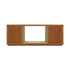 TV Cabinet MDF Brown Colour Two Sideboards Open Space