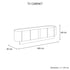 TV Cabinet MDF Board Melamine Interior Storage Entertainment Unit