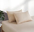 100% Vintage Washed Cotton Fitted Sheet Combo Set – 100% Natural Cotton, Ultra Soft & Breathable – Includes Fitted Sheet & Pillowcases – Machine Washable (Natural, Single)