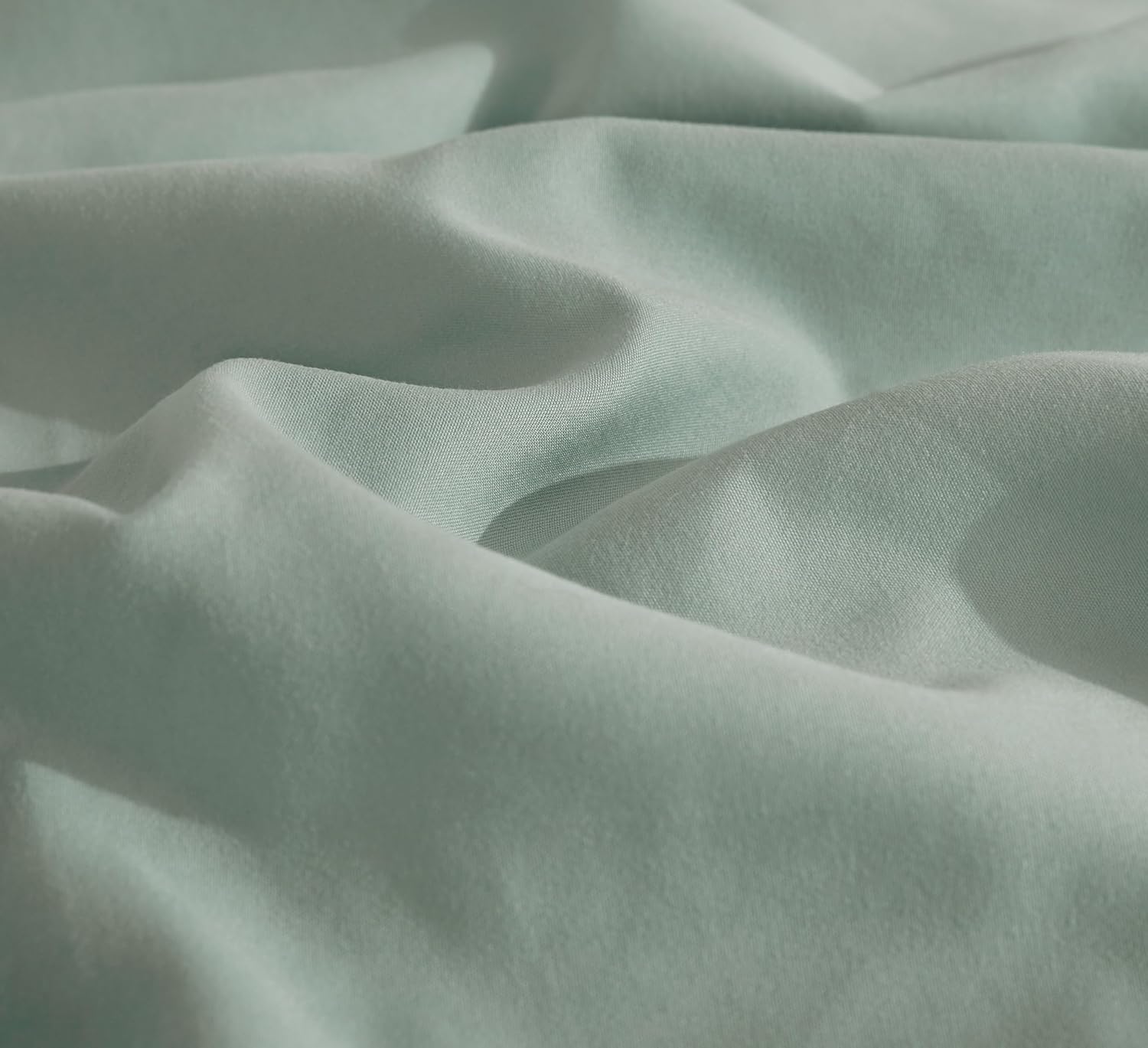 100% Vintage Washed Microfibre Fitted Sheet Set – Ultra Soft & Lightweight All-Season Fitted Sheet with 1 Pillowcase (Sage, Single Size)