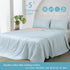 Ice Cooling Reversible Summer Comforter Blanket (Orange and Blue, Single/Double)
