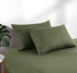 100% Vintage Washed Cotton Fitted Sheet Combo Set – 100% Natural Cotton, Ultra Soft & Breathable – Includes Fitted Sheet & Pillowcases – Machine Washable (Khaki Green, Double)