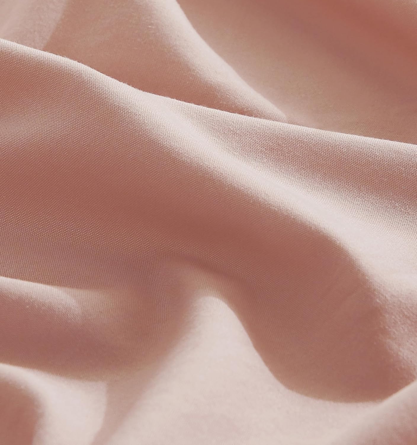 100% Vintage Washed Microfibre Fitted Sheet Set – Ultra Soft & Lightweight All-Season Fitted Sheet with 2 Pillowcases (Pink, Queen Size)