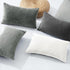 Corduroy Velvet Cushion Covers - Soft Velvet Fabric with Hidden Zipper - Stylish Mix of Grey Shades, 30cm x 50cm (Pack of 4)