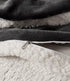 2-in-1 Teddy Sherpa Quilt Cover Set (Queen Size - Charcoal)
