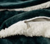 2-in-1 Teddy Sherpa Quilt Cover Set (Queen Size - Emerald Green)