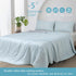 Ice Cooling Reversible Summer Comforter Blanket (Blue and Grey, Queen/King)
