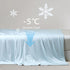 Ice Cooling Reversible Summer Comforter Blanket (Blue and Grey, Queen/King)