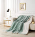 2-in-1 Teddy Sherpa Quilt Cover Set (King Size - Sage Green)