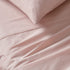 Vintage Washed 100% Cotton Sheet Set with 2 Pillowcases - Pink - King Size
