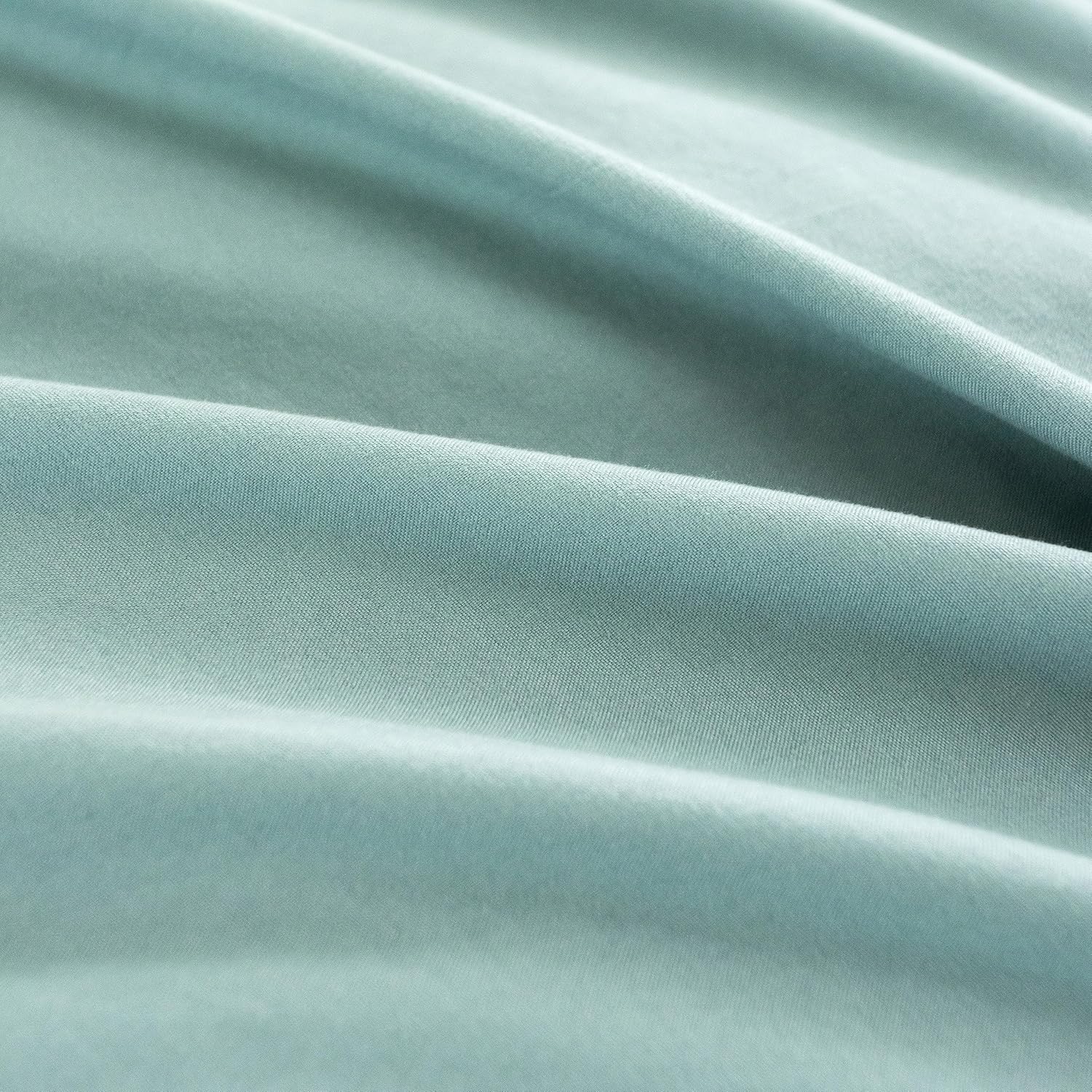 Vintage Washed Microfibre European Pillowcases - Set of 2 Luxurious European Pillow Covers - Seafoam