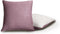 Teddy Sherpa Twin-Pack European Pillowcases - Soft Reversible Velvet & Sherpa Cushion Covers - Machine Washable with Zipper Closure -  65x65cm - Mauve
