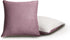 Teddy Sherpa Twin-Pack European Pillowcases - Soft Reversible Velvet & Sherpa Cushion Covers - Machine Washable with Zipper Closure -  65x65cm - Mauve