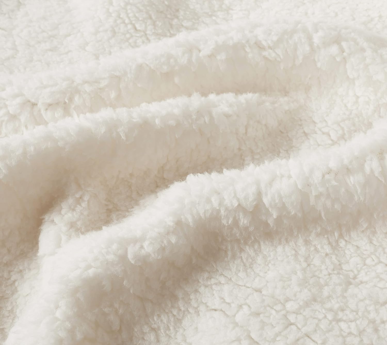 Teddy Sherpa Twin-Pack European Pillowcases - Soft Reversible Velvet & Sherpa Cushion Covers - Machine Washable with Zipper Closure -  65x65cm - Navy Blue