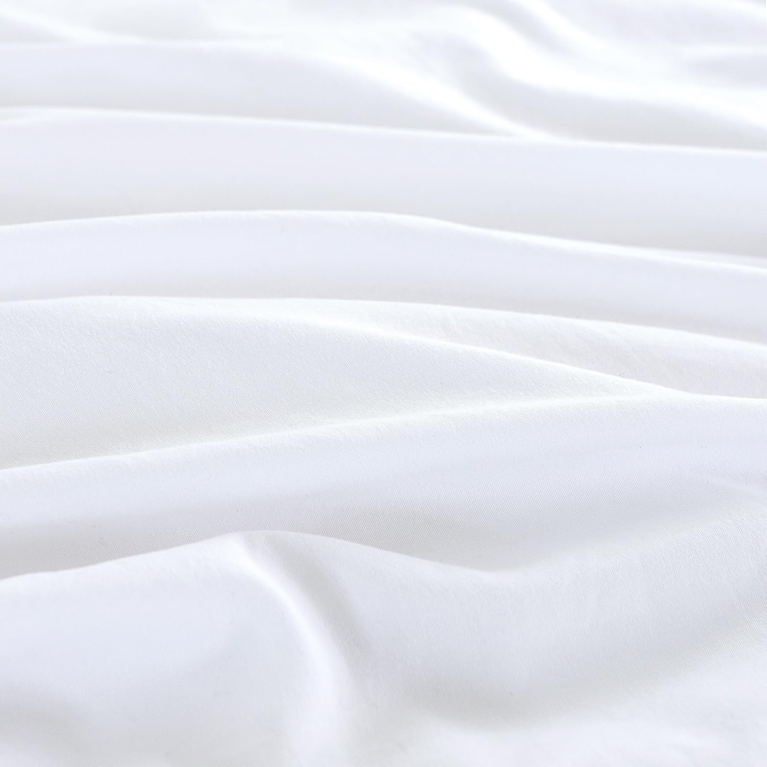 Vintage Washed Microfibre European Pillowcases - Set of 2 Luxurious European Pillow Covers - White