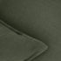 Linen Cushion Covers - 30% Linen 70% Cotton Blend, Soft & Breathable with Hidden Zipper Design - Khaki Green, 45cm x 45cm (Twin Pack)