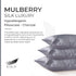 Luxury Pillowcase - 100% Pure Mulberry Silk on Both Sides - Charcoal