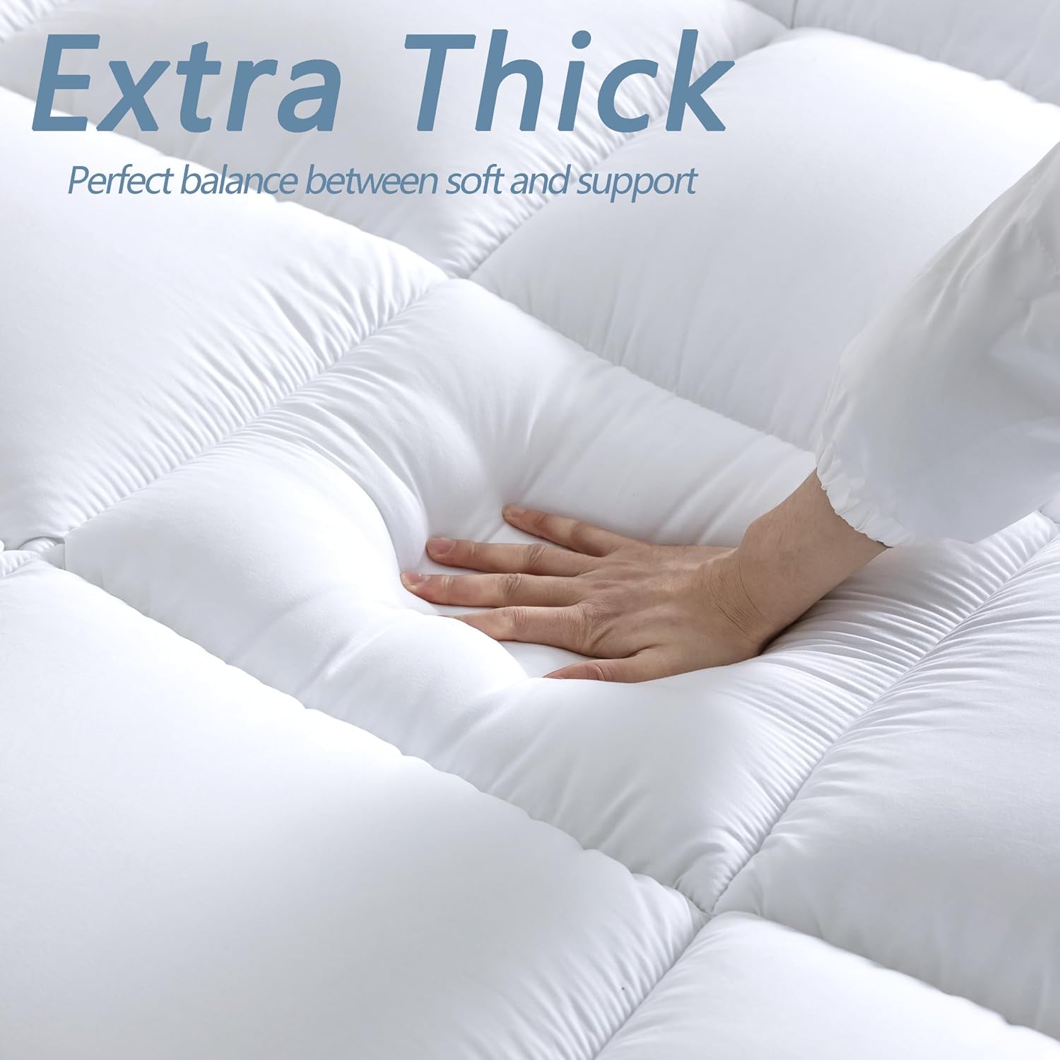 Luxurious Extra Thick 1000GSM Mattress Topper-Super King size