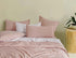 Twin Pack Vintage Washed Microfibre Standard Pillowcase (Pink, Standard)